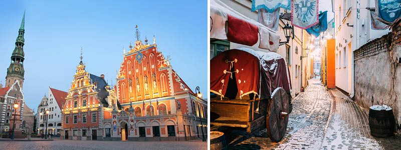 Rigas gamle bydel i Letland